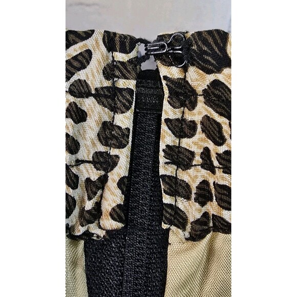 Vintage Allison Taylor Blouse and Skirt Set Animal Print Silk Blouse M Skirt L - Picture 9 of 9